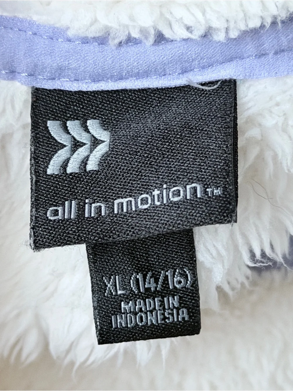 all in motion White Plush sweater